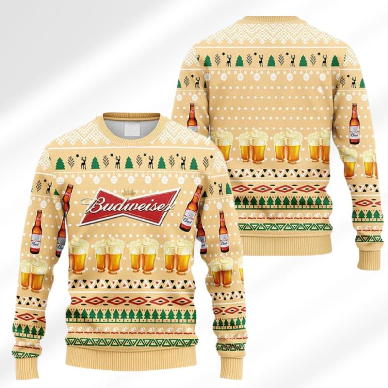 Budweiser Christmas Ugly Sweater 3